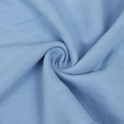 Ткань Футер 3-х нитка, Петля, цвет Светло-Голубой (на отрез)  в Владикавказе