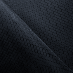 Ткань Оксфорд 300D PU Рип-Стоп СОТЫ, цвет Черный (на отрез)  в Владикавказе