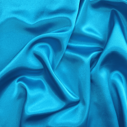 *Ткань Атлас-сатин, цвет Голубой (на отрез)  в Владикавказе