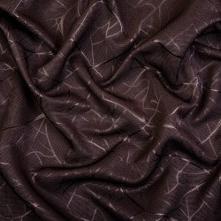Ткань Блэкаут для штор &quot;Ледовое тиснение цвет Темно-Коричневый&quot; (на отрез)  в Владикавказе