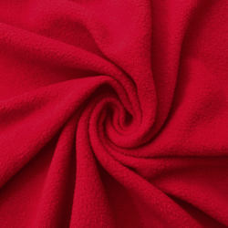 Флис Односторонний 130 гр/м2, цвет Красный (на отрез)  в Владикавказе