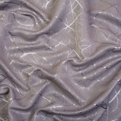 Ткань Блэкаут для штор светозатемняющая 75% &quot;Ледовое тиснение цвет Серый&quot; (на отрез)  в Владикавказе