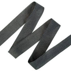 Окантовочная лента-бейка, цвет Чёрный 22мм (на отрез)  в Владикавказе