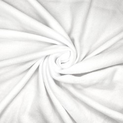 Флис Односторонний 130 гр/м2, цвет Белый (на отрез)  в Владикавказе