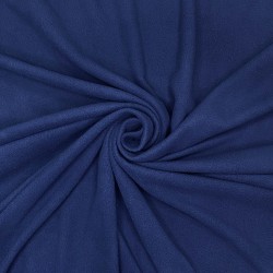 Ткань Флис Односторонний 130 гр/м2, цвет Темно-синий (на отрез)  в Владикавказе