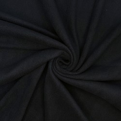 Ткань Флис Односторонний 130 гр/м2, цвет Черный (на отрез)  в Владикавказе