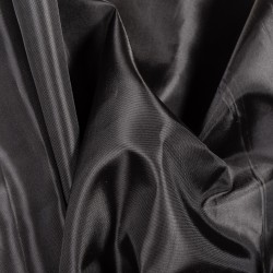 Ткань подкладочная Таффета 190Т, цвет Черный (на отрез)  в Владикавказе