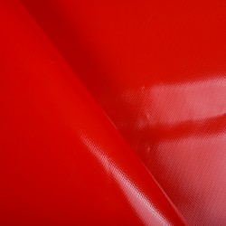 Ткань ПВХ 450 гр/м2, Красный (на отрез)  в Владикавказе