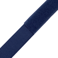 Контактная лента 25мм цвет Тёмно-Синий (Велькро-липучка), на отрез  в Владикавказе