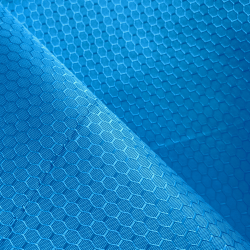 Ткань Оксфорд 300D PU Рип-Стоп СОТЫ, цвет Голубой (на отрез)  в Владикавказе