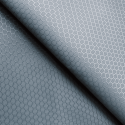 Ткань Оксфорд 300D PU Рип-Стоп СОТЫ, цвет Серый (на отрез)  в Владикавказе